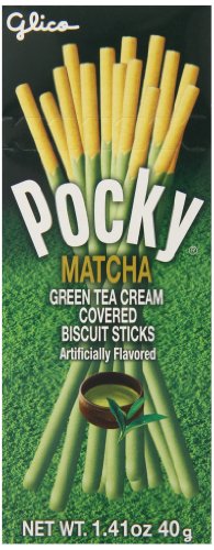Pocky Matcha Green Tea Cream Covered Biscuit Sticks, 1.41 Ounce (Pack of 20) - Green Tea - 1.41 Ounce (Pack of 20)