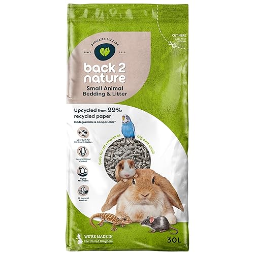 Back-2-Nature Small Animal Bedding and Litter, 30 L (Packaging may vary) - 30 l (Pack of One)