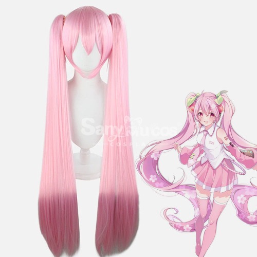 【In Stock】Anime Hatsune Miku Cosplay Pink Miku Cosplay Wig