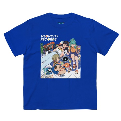"Neoncity Hits!" T-Shirt (Blue) | Small