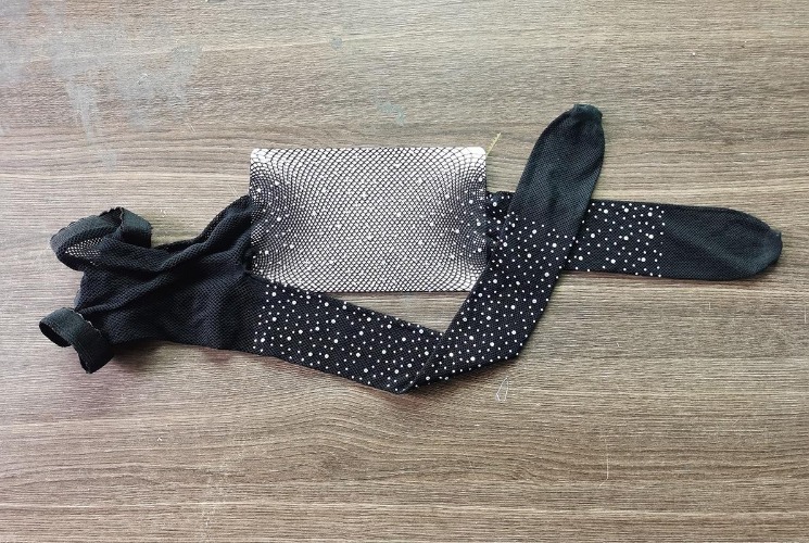 Glittery Tights - Black / One Size