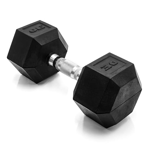 CAP Barbell Coated Dumbbell Weight | Multiple Handle Options - Hex - 30 LB