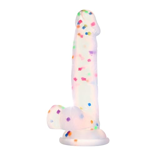 6.5 Inch Confetti Dildo w/ Suction Cup