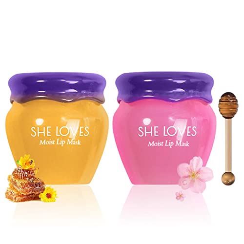 2PCS Honey & Sakura Lip Masks