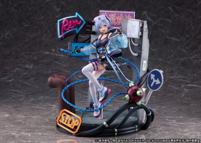 Re:Zero kara Hajimeru Isekai Seikatsu - Rem - Shibuya Scramble Figure - 1/7 - Neon City Ver. (Alpha Satellite) [Shop Exclusive] - Brand New