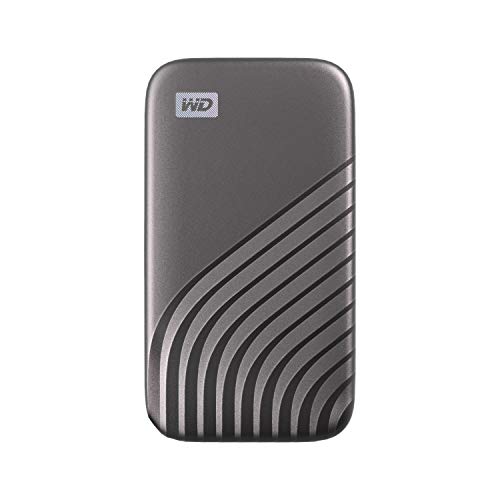 WD 4TB My Passport SSD External Portable Solid State Drive, Grey, Up to 1,050 MB/s, USB 3.2 Gen-2 and USB-C Compatible (USB-A for older systems) – WDBAGF0040BGY-WESN - 4TB - Portable SSD - Gray