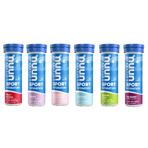 Nuun Sport: Electrolyte Drink Tablets, Variety Pack, (60 Servings), 10 Count (Pack of 6) - Variety Pack 10 Count (Pack of 6)