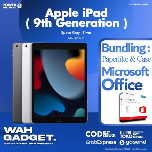 Promo Apple iPad 9 9th Gen 2021 64GB Wifi Cellular Gray Silver - promo 64GB, Gray No Bonus di Wah Gadget | Tokopedia