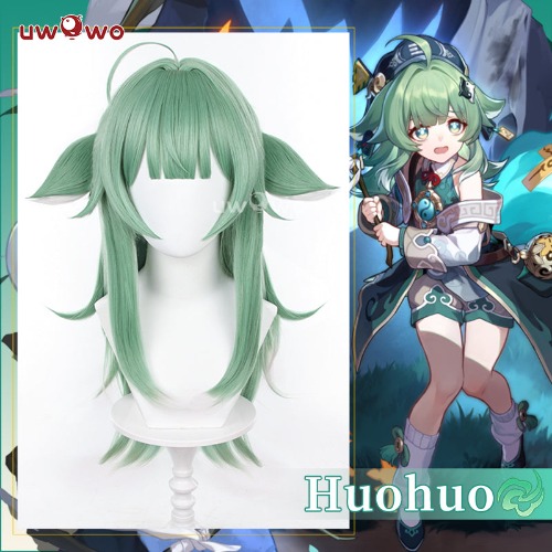 【Pre-sale】Uwowo Honkai Star Rail Huohuo HSR Huo Huo Cosplay Wig Green Middle Hair