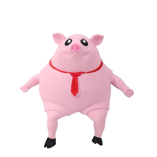 AHYCS Squishy Pig Toys - Pink Pig Squishy Toy for Kids Adults, Novelty Pig Squeeze Toys, Funny Tiktok Pig Sensory Stress Toy for Decompress and Anxiety Relief Women Men Kids (Big) - Big