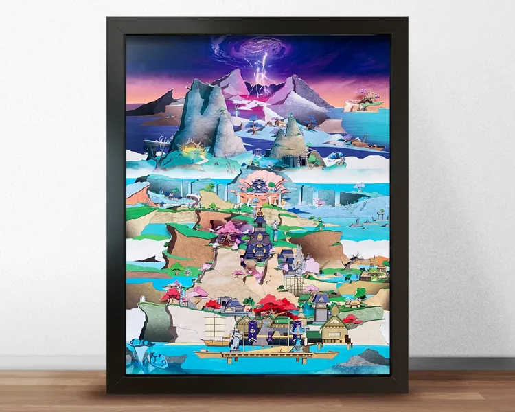 Genshin - Inazuma - Shadowbox Art