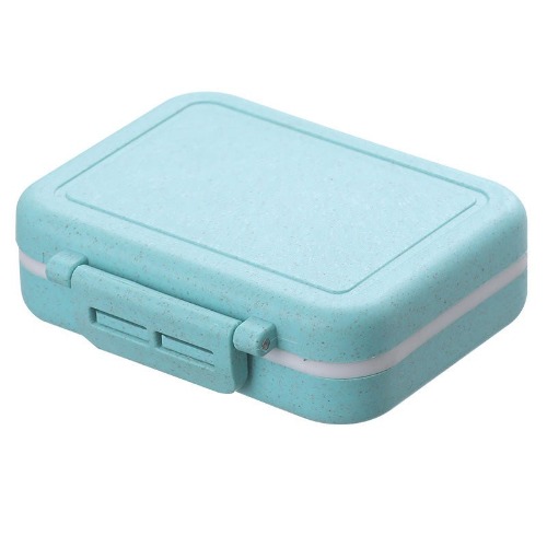 Mini Travel Pill Organizer Box - Sky Blue