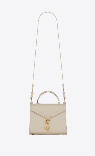 cassandra mini top handle bag in grain de poudre embossed leather