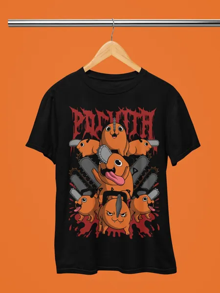 Pochita T-Shirt, Anime Shirt, Fire Style, Japanese Anime, Chainsaw Man Shirt, Anime Lover Shirt, Graphic Anime Tee, Anime Unisex Shirt