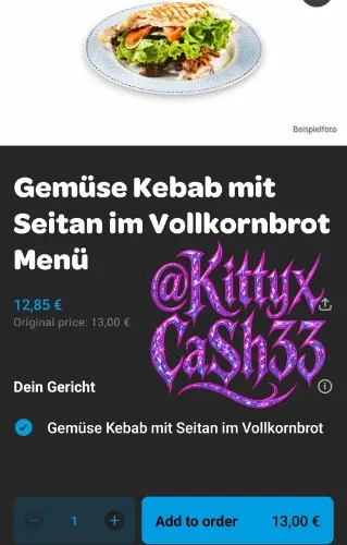 1x Döner mit Vegan