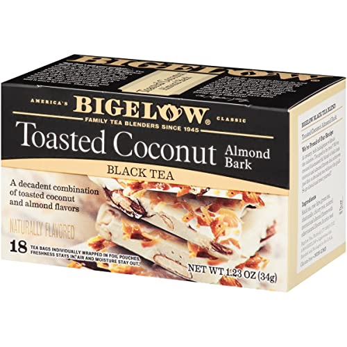 Bigelow Toasted Coconut Almond Bark 36 Tea Bags (2 boxes of 18) - 18 Count (Pack of 2)