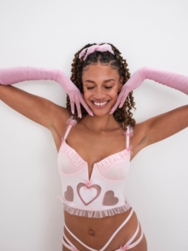 Heart Bustier | S / Pink