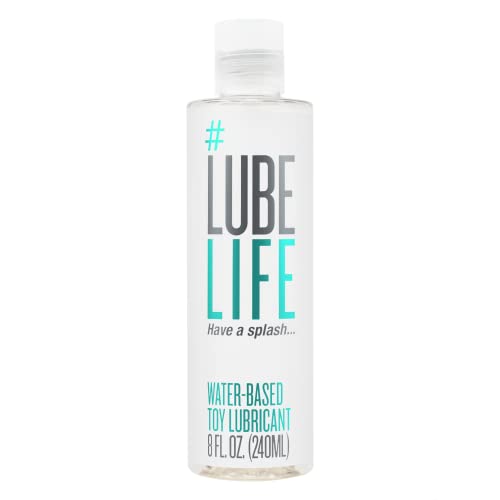 Lube Life Water-Based Toy Lubricant, Toy-Safe lube for Men, Women and Couples, Non-Staining, 8 Fl Oz - Toy Lube - 8 Fl Oz (Pack of 1)