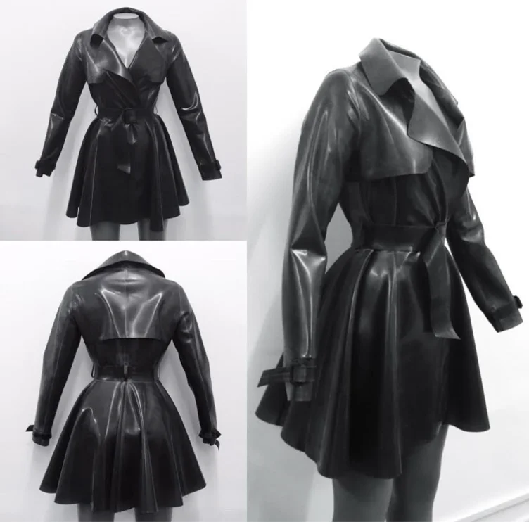 Latex Tailored Macintosh / Mac Coat