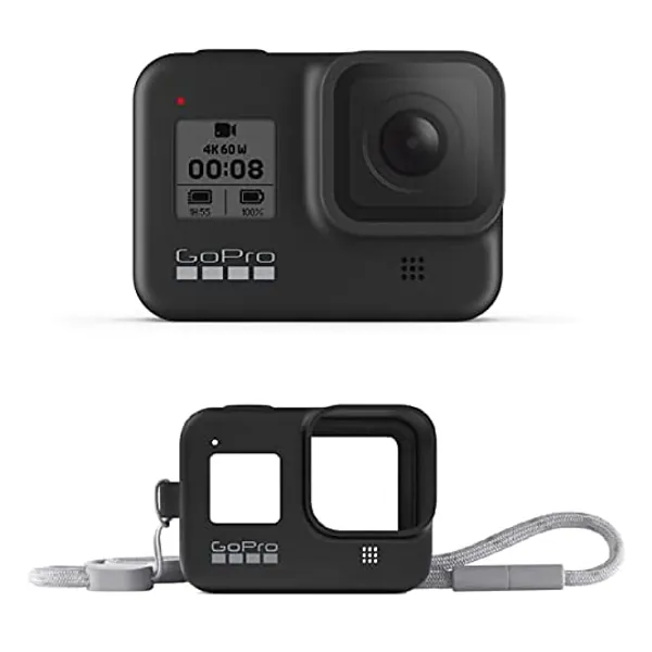 
                            GoPro HERO8 Black Waterproof Action Camera with Touch Screen 4K Ultra HD Video 12MP Photos 1080p Live Accessory Bundle - 1 GoPro USA Battery + Lanyard (E-Commerce Packaging)
                        