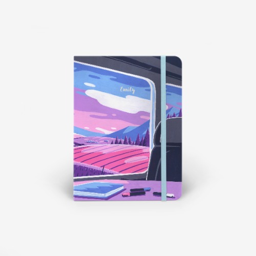 Train Ride Undated Planner | Mossery Undated Planner