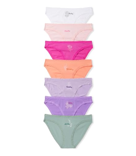 Victoria's Secret Women's Cotton Bikini Underwear, Moderate Coverage Panties for Women, Multi Pack (XS-XXL) - Sunny Mix - Medium
