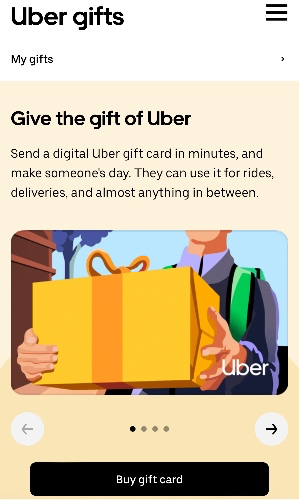 Uber Gift Card 