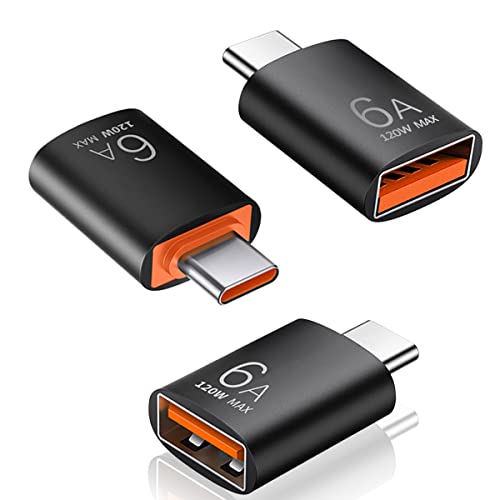 USB C auf USB Adapter (3 Stück), USB C zu USB 3.0 OTG Adapter, USB C-Buchse zu USB-Stecker Adapter High-Speed Datentransfer USB OTG Camera Adapter Kompatibel mit iPad Pro/iPad Air, MacBook Pro,Galaxy
