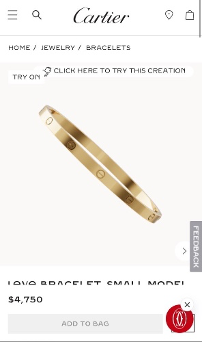 Cartier love bracelet 