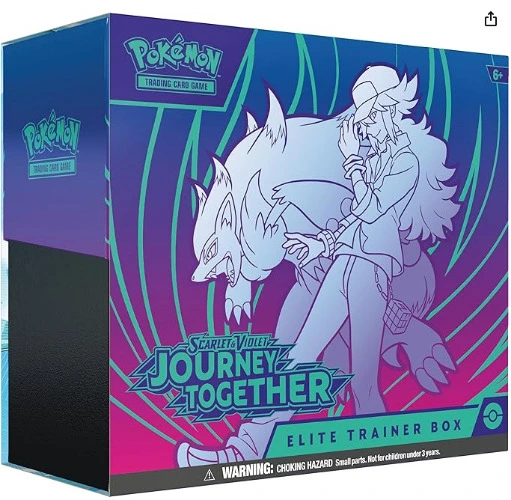 Pokémon TCG: Scarlet & Violet—Journey Together Elite Trainer Box (1 Full-Art Promo Card, 9 Boosters & Premium Accessories) 