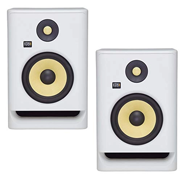 KRK RP5 Rokit 5 G4 Professional Bi-Amp 5" Powered Studio Monitors, White Noise - PAIR