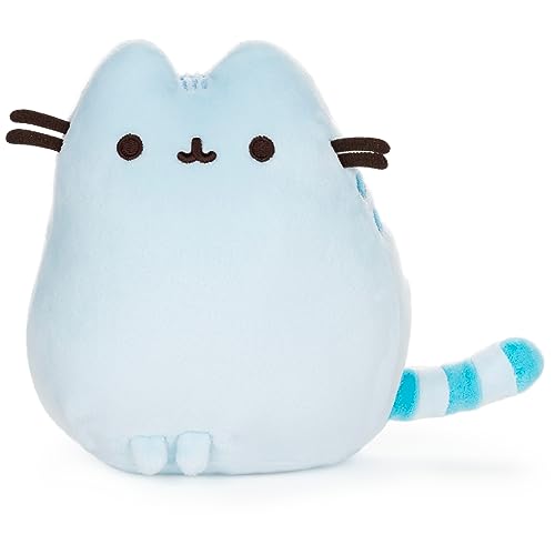 GUND Pusheen The Cat Squisheen Plush, Stuffed Animal Cat for Ages 8 and Up, Blue, 6" - Blue