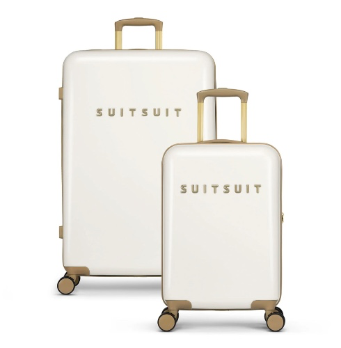 Travel suitcase duo set fusion/white swan 55/76 cm