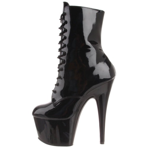 Pleaser ADORE-1020 Blk Pat/Svart, Blk Pat Blk