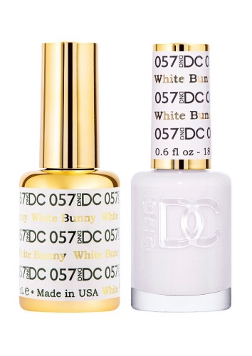 DND DC Pure Gel Polish Set #57 White Bunny, 0.5 fl oz 