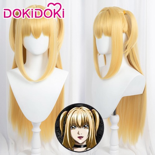 【Ready For Ship】DokiDoki Anime Death Note Cosplay Wig Misa Amane Women Golden Long Hair Halloween | Misa