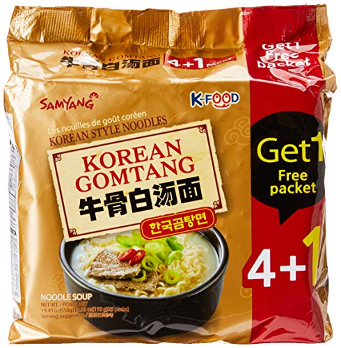 NEW! Samyang Korea Gomtang Ramen Ramyeon Noodle Soup (Pack of 5)
