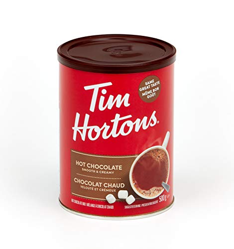 Tim Hortons Hot Chocolate Beverage Mix, Original, 500g Can - Can - Original Hot Chocolate - 500.00 g (Pack of 1)