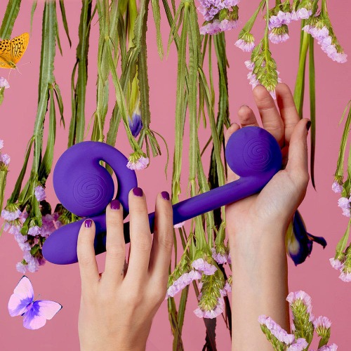 Snail Vibe Dual Stimulation Vibrator - Purple