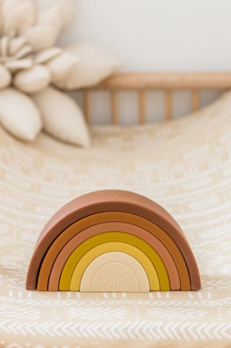 Kiin Silicone Rainbow Stacking Toy | Default Title