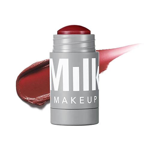 Milk Makeup Lip + Cheek, Muse (Deep Burgundy) - 0.21 fl oz - Cream Blush & Lip Color - Buildable & Blendable - 1,000+ Swipes Per Stick - Non-Comedogenic - Vegan, Cruelty Free - Muse - Deep Burgundy