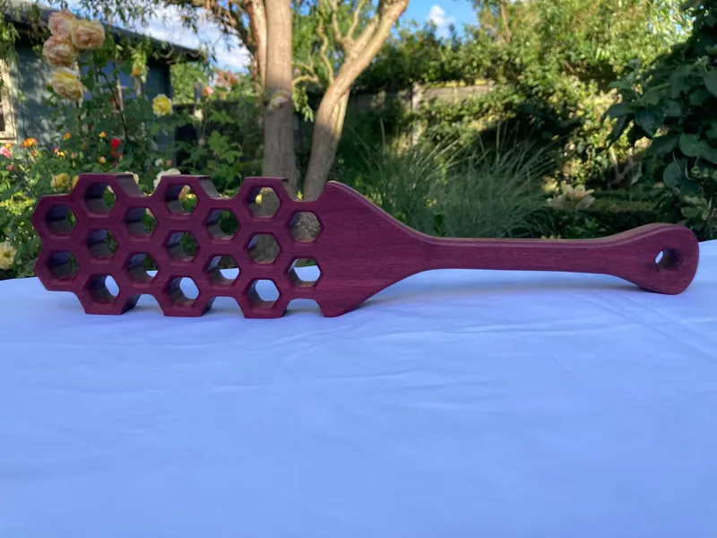 Purpleheart Honeycomb Paddle Made to Order