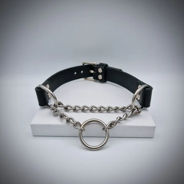 Kaedence Martingale Collar | Full Grain Italian Leather | Nickel Free | Handmade