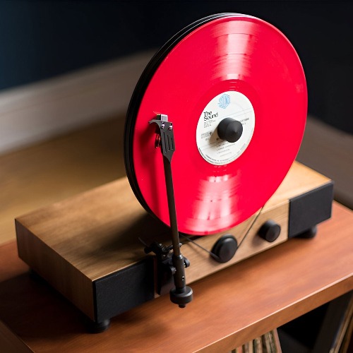 Floating Record vertical Bluetooth turntable with built-In Stereo Speakers
