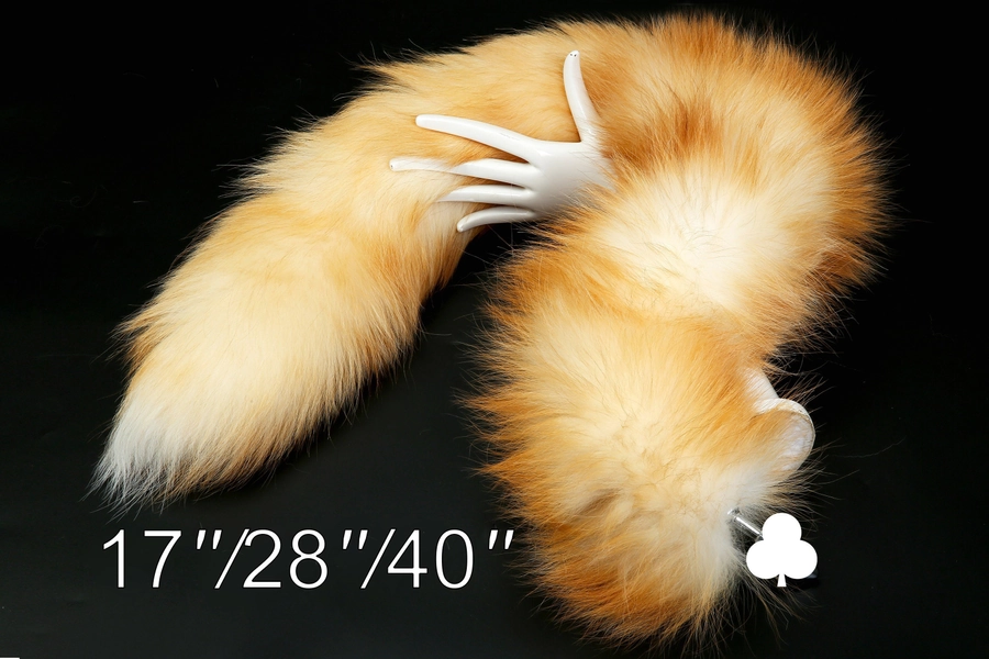 Red fox tail plug fox tail butt plug wolf tail plug anal tail buttplug cat tail plug petplay tail kittenplay tail plug ass plug -mature