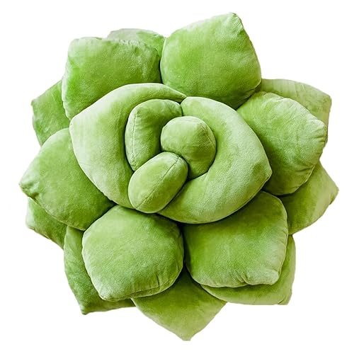 Green Philosophy Co. Succulent® Pillow - Lil Pop (16 Inches) - Olive Green