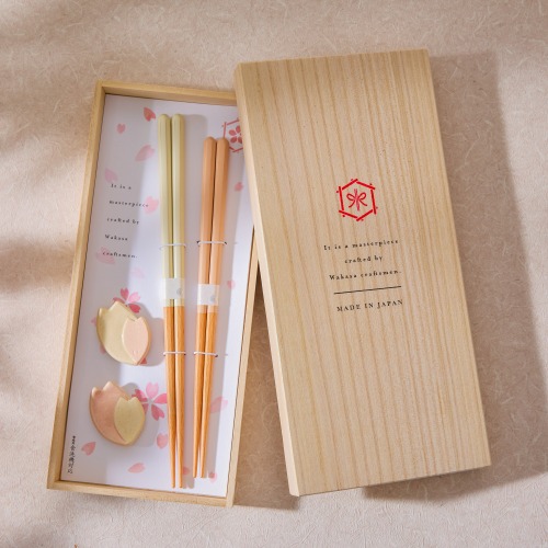 Sakura Chopsticks Gift Set (Pink)