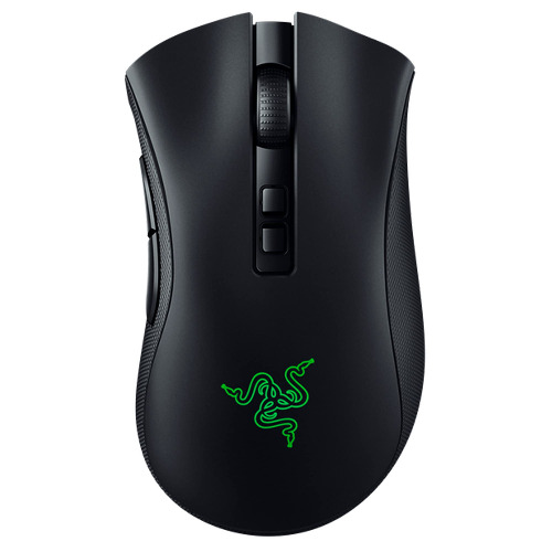 Razer DeathAdder V2 Pro Wireless Gaming Mouse: 20K DPI Optical Sensor - 3X Faster Than Mechanical Optical Switch - Chroma RGB Lighting - 70 Hr Battery Life - 8 Programmable Buttons - Classic Black - Classic Black