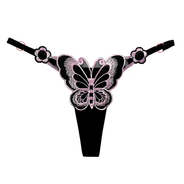 Sultry Butterfly Embroidered T-string Panty