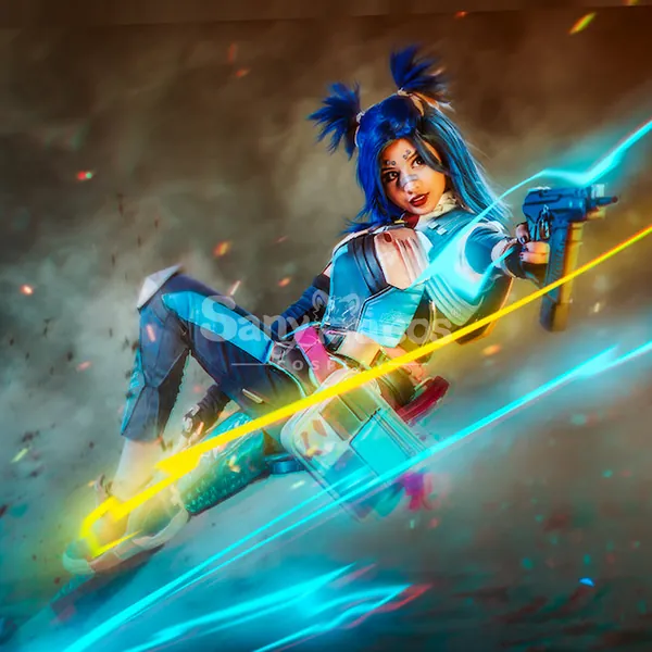 【In Stock】Game Valorant Neon Cosplay Costume New Agent Full Set of Cosplay Women's Costume